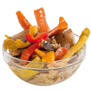 FRATELLI ROCCHI – Großhandel Eingelegtes Gemüse – TOSKANISCHER GEMÜSEGÄRTNER IN ÖL -280gr-1