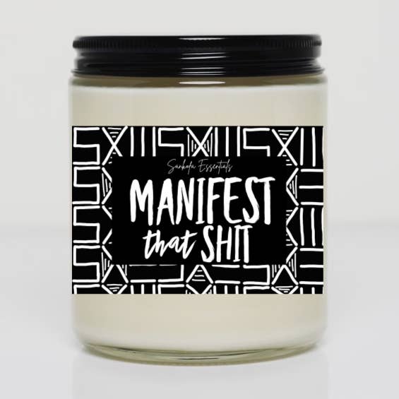 Manifest That Shit Candle for wholesale by Sankofa Essentials