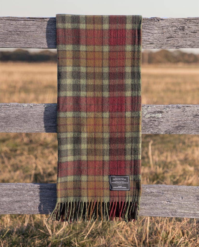 The Grampians Goods Co. - Vendita all'ingrosso Plaid - Coperta Heritage Tartan in lana riciclata12