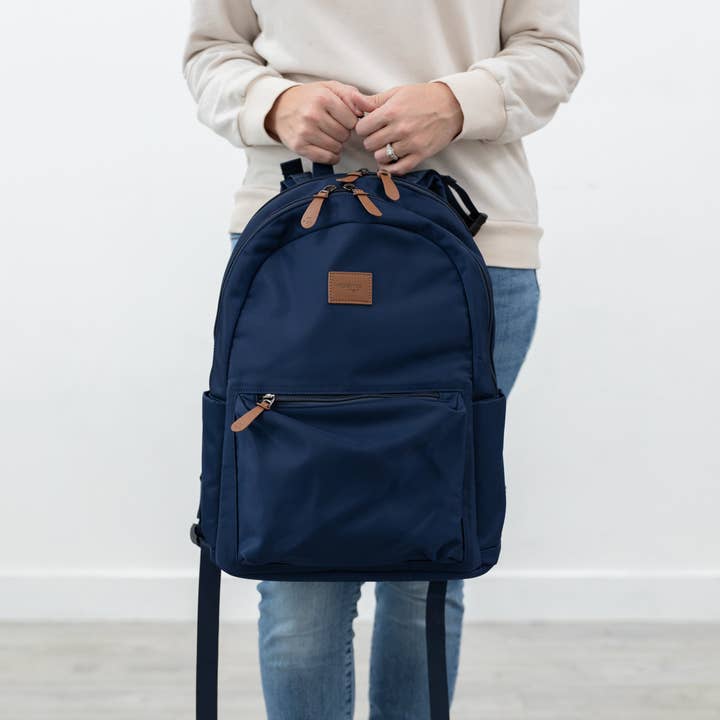 Sac à dos à langer bleu pour la vente par Natemia