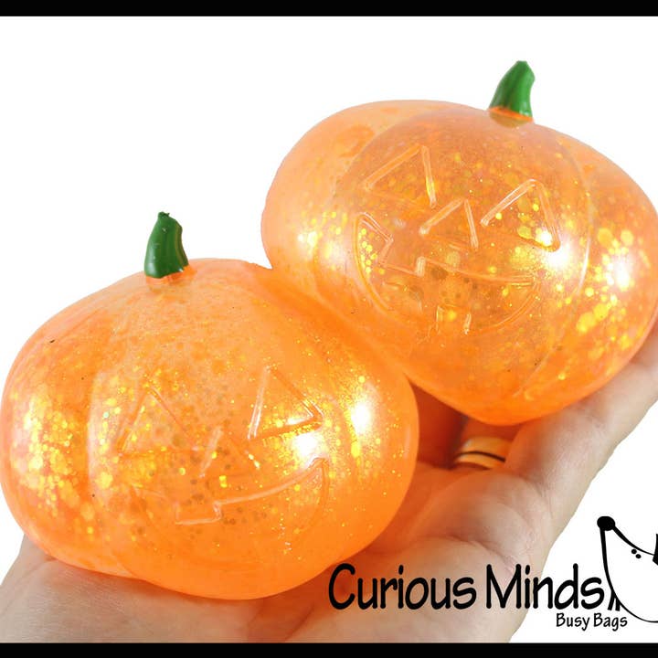 Curious Minds Toys - Wholesale Squishy toy – Kids & Baby - 1 Boxed Realistic Pumpkin Jack o Lantern Sugar Ball - Thick 4