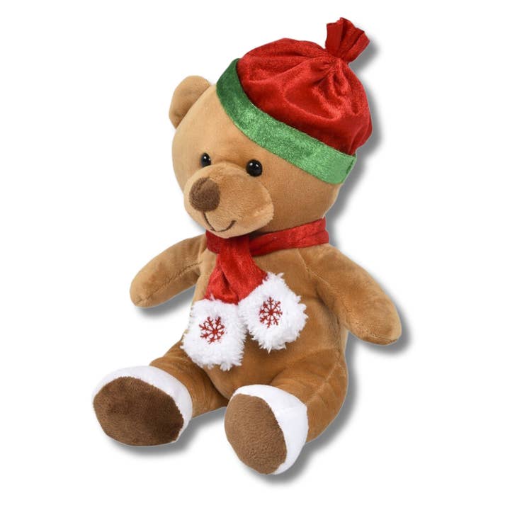 JSBlueRidge Toys - Wholesale Stuffed/plush toy – Kids & baby - Christmas Plush Characters With Scarf Stocking Stuffer Toy5