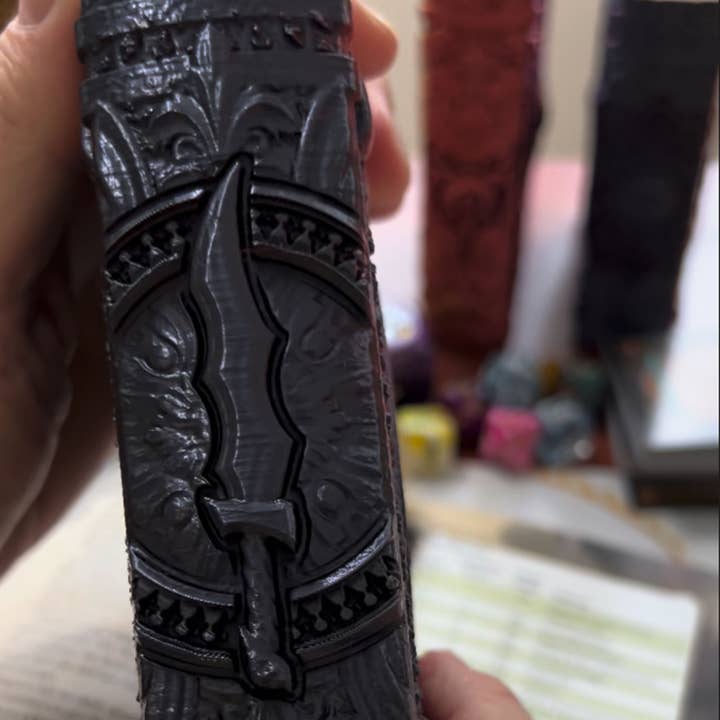 American Carver LLC - Wholesale Dice - Rogue Storage Tome for TTRPG, MTG, Pokemon, D&D Gaming!3