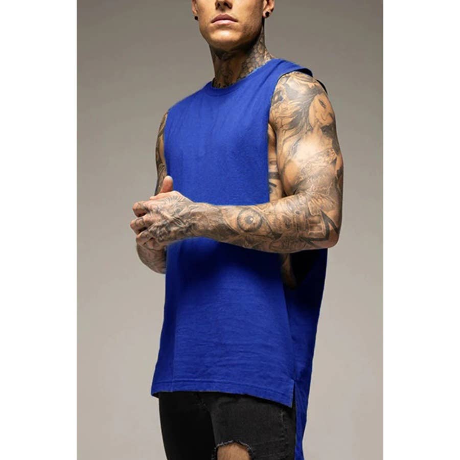 Paperdoll – wholesale Tank top – Men's – Gym Fitness Workout Cotton Sleeveless Shirt4