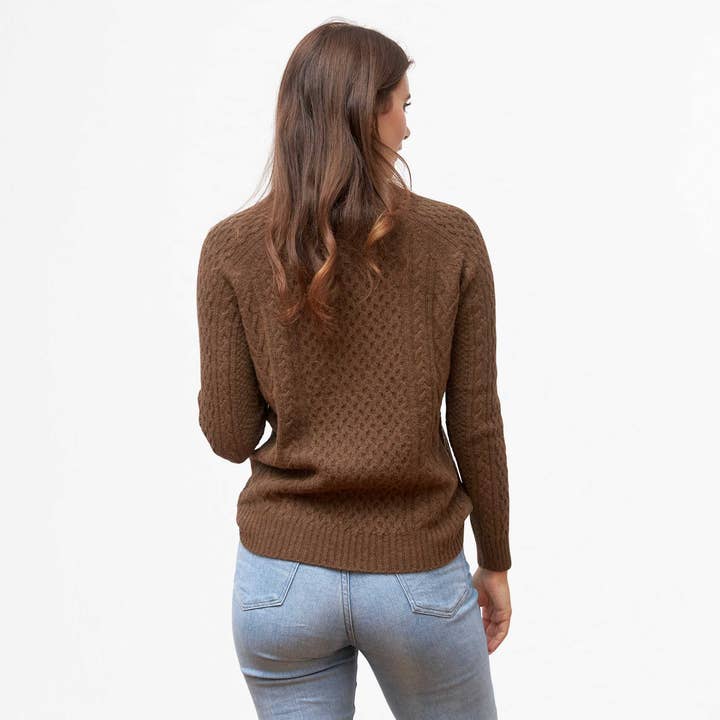 Oliver Charles - Wholesale Knit Sweater - Women's - 100% Yak Wool Cable Knit21