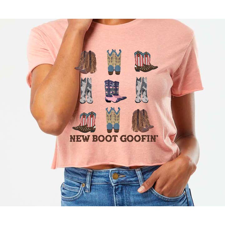 Nuova maglietta grafica Boot Goofin' Country Western per la vendita all'ingrosso da parte di Pink House On River Road