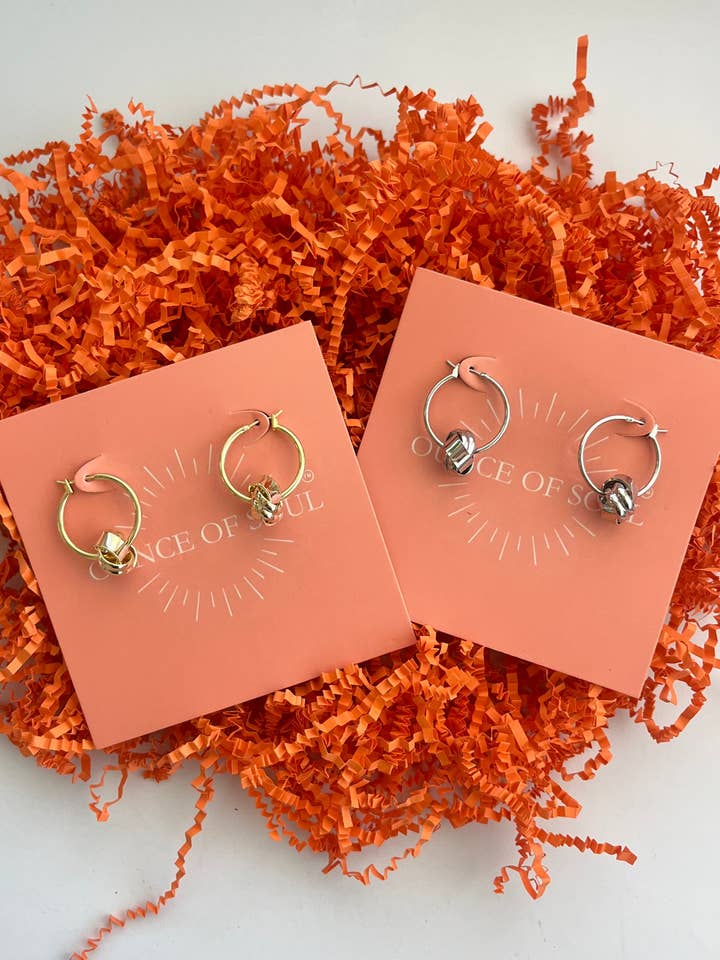 Knot Hoop Earrings for wholesale by Ounce of Soul