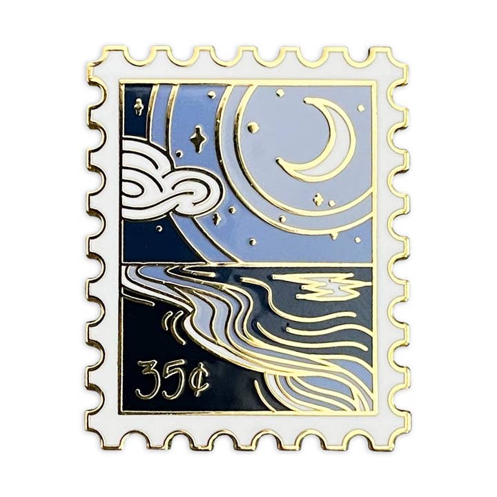 Sablewood Paper Company - Wholesale Lapel Pin/Button - Serene Shore Enamel Pin0