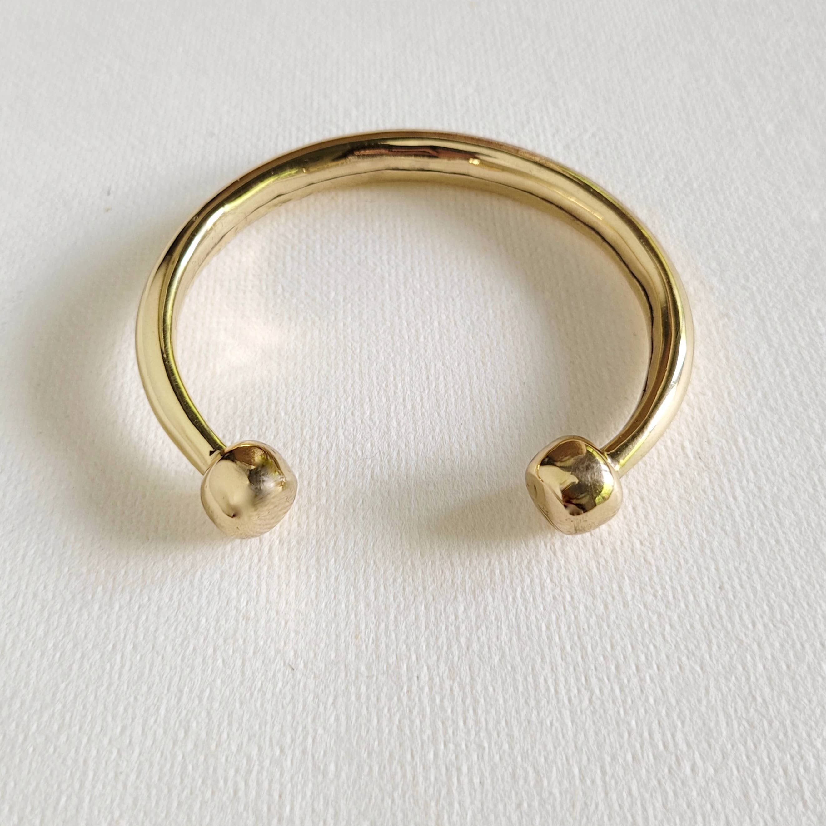 Bisjoux - Vendita all'ingrosso Bracciale a polsino - Bracciale rigido moderno in ottone massiccio stile tuareg africano4