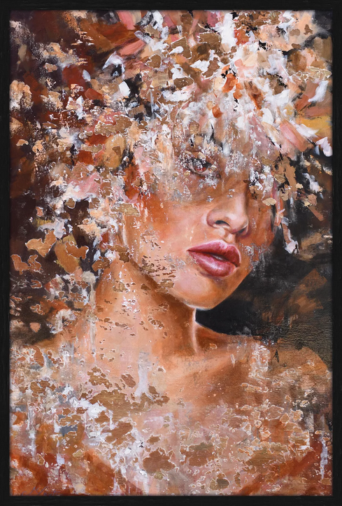 MONDiART a Dutch Brands Company - Wholesale Tapestry/Textile - Velvet Deco Panel - Mascha Leijten - Mandy1