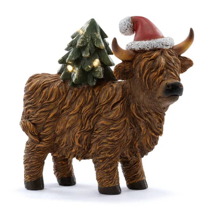 Champion Greens Forest farm - Wholesale Christmas Decoration - LEDMerry Moo Highland Cow0