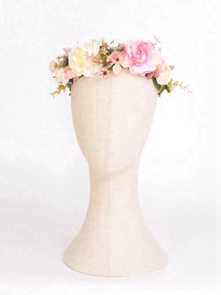 Victoria Moda - Wholesale Feestmuts/hoed/kroon - Bloemenhoofdband met verschillende bloemen1