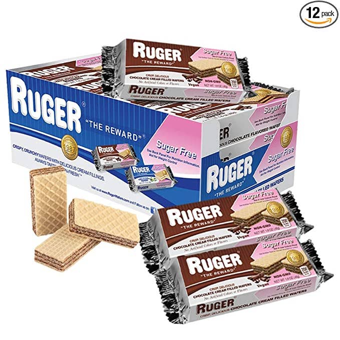 RUGER Austrian Wafers – wholesale Biscuit – Ruger Sugar-Free Austrian Chocolate Wafers 1.6 oz/ 12 CT