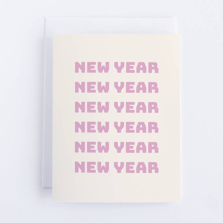 New Year Greeting Card, Note Card For New Year's Day for wholesale by CardCraft