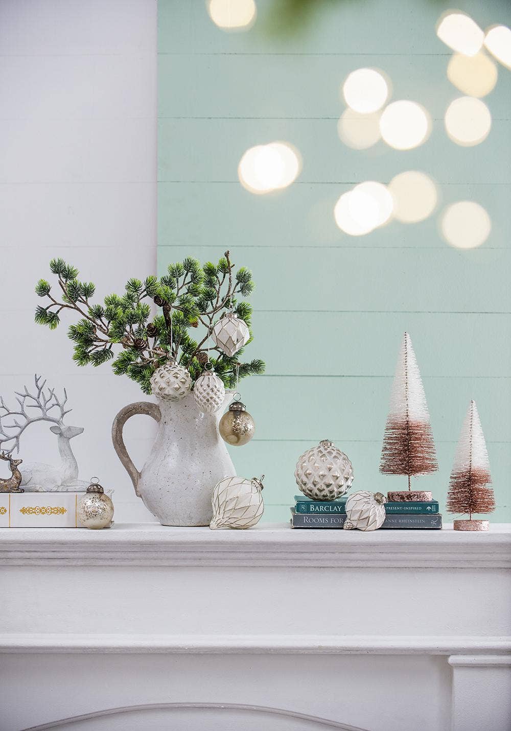 A&B Home Group Inc. - Wholesale Ornament - 3x3x3.3" Glass Ball W/Snowflake Ornament W/Jeweled Metal Cap7