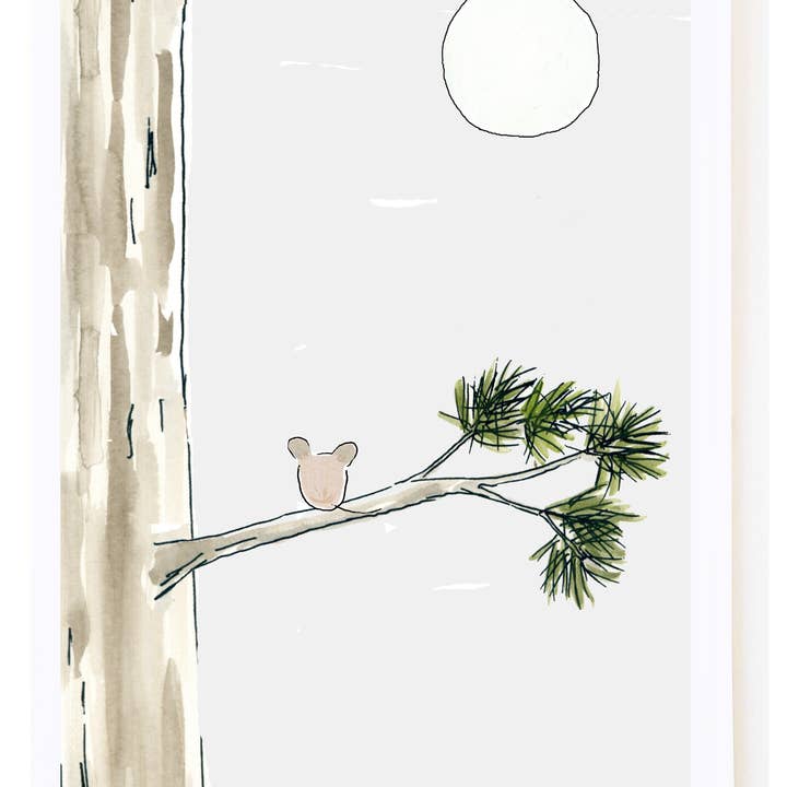 Mouse and Moon Pet Sympathy for wholesale by mollyOcards