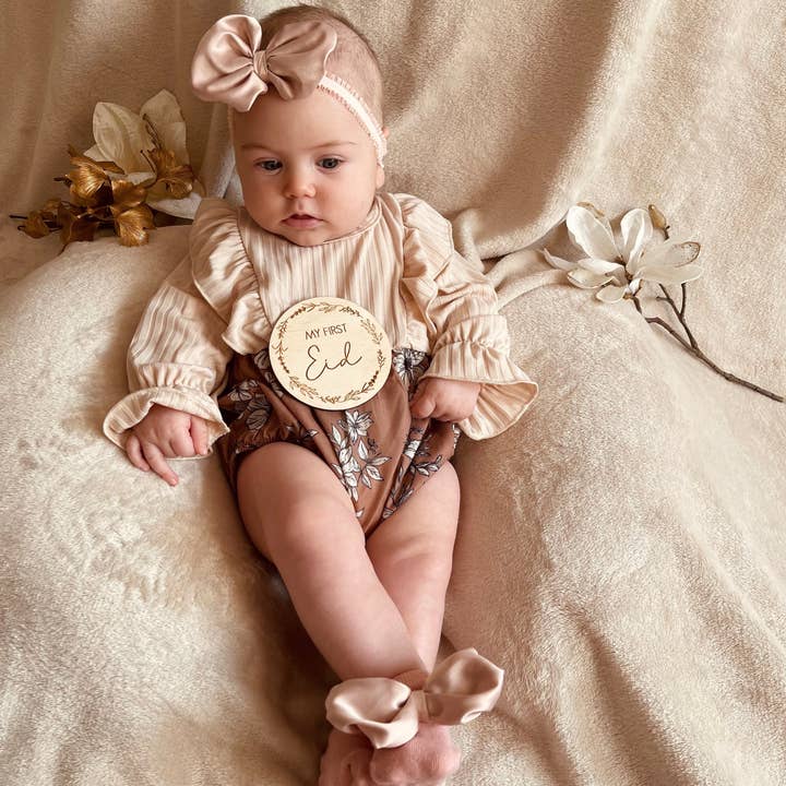 Ellizshop - Wholesale Milestone Art/Keepsake - Kids & Baby - Milestone — Eid Mubarak — Newborn Shooting Baby1