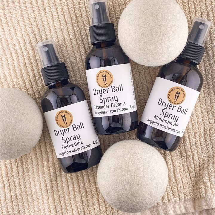 Dryer Ball Spray for wholesale by Nugget Oak Naturals
