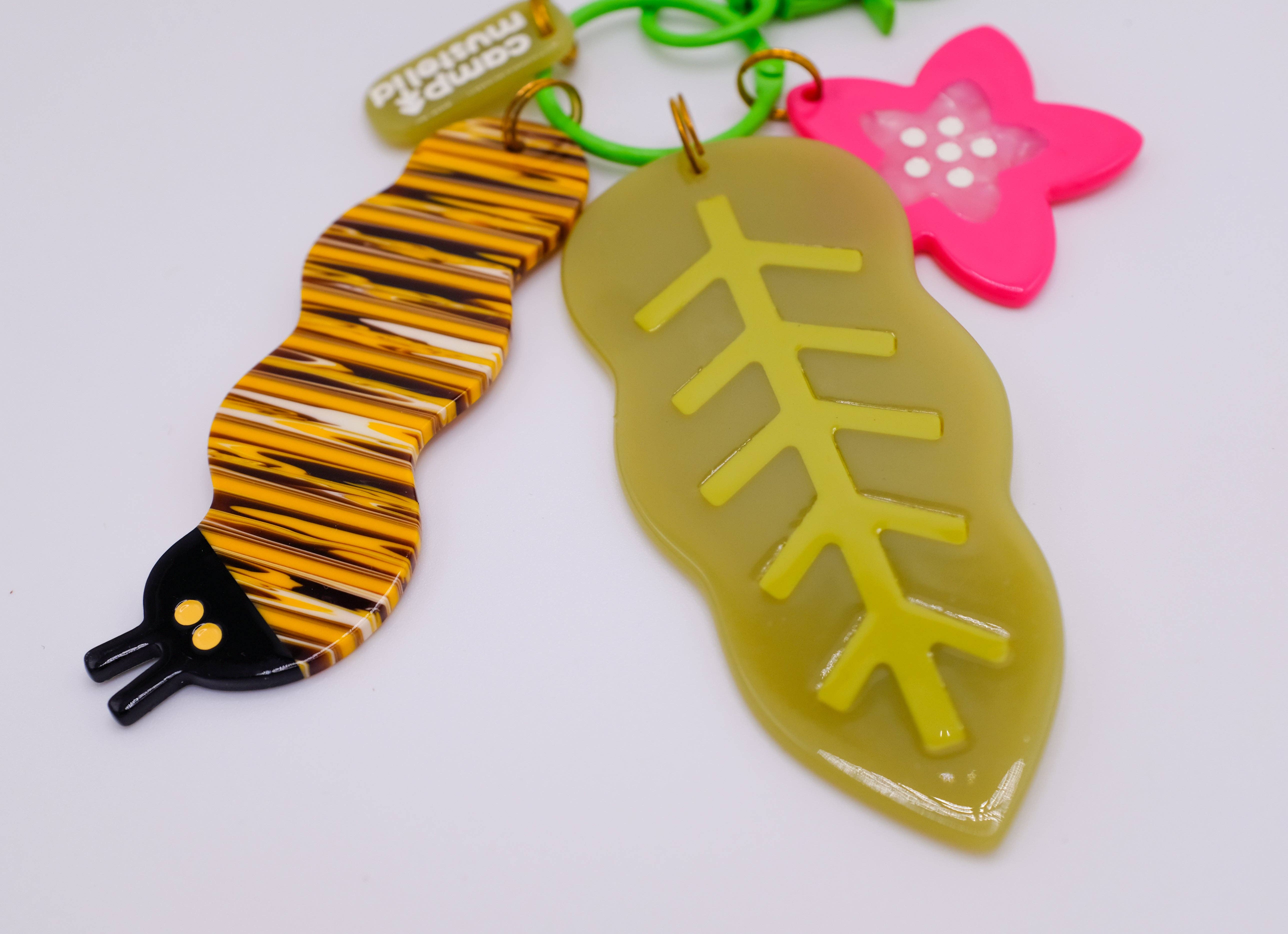Camp Mustelid - Wholesale Keychain - Unisex - Monarch Caterpillar Bag Charm1