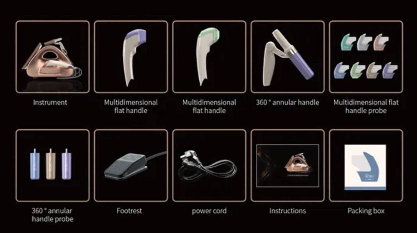 Cavitation Machines - Wholesale Electronic Skincare Device - Shape Tactics Advanced 3-Handle Dual Control 12D HIFU System7