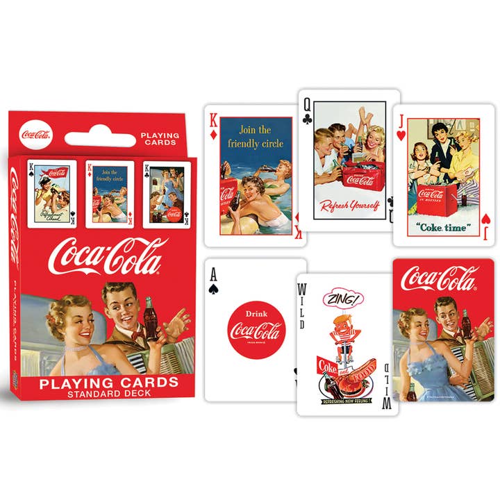 Masterpieces Puzzles - Wholesale Playing Cards - Coca-Cola Vintage Design Playing Cards