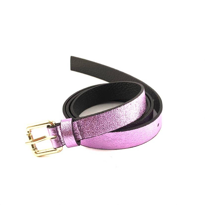 MILANO AMOUR - Vendita all'ingrosso Cintura - Donna - Cintura Laminata Minimal in Pelle4