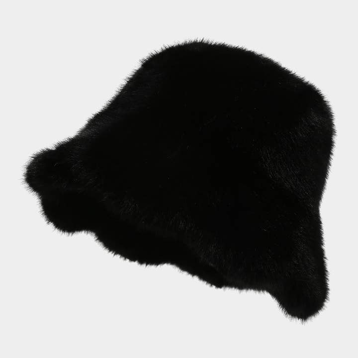 Dipped Shop - Wholesale Bucket Hat - Women's - Winter Fluffy Fuzzy Faux Fur Warm Bucket Hat DP25G741