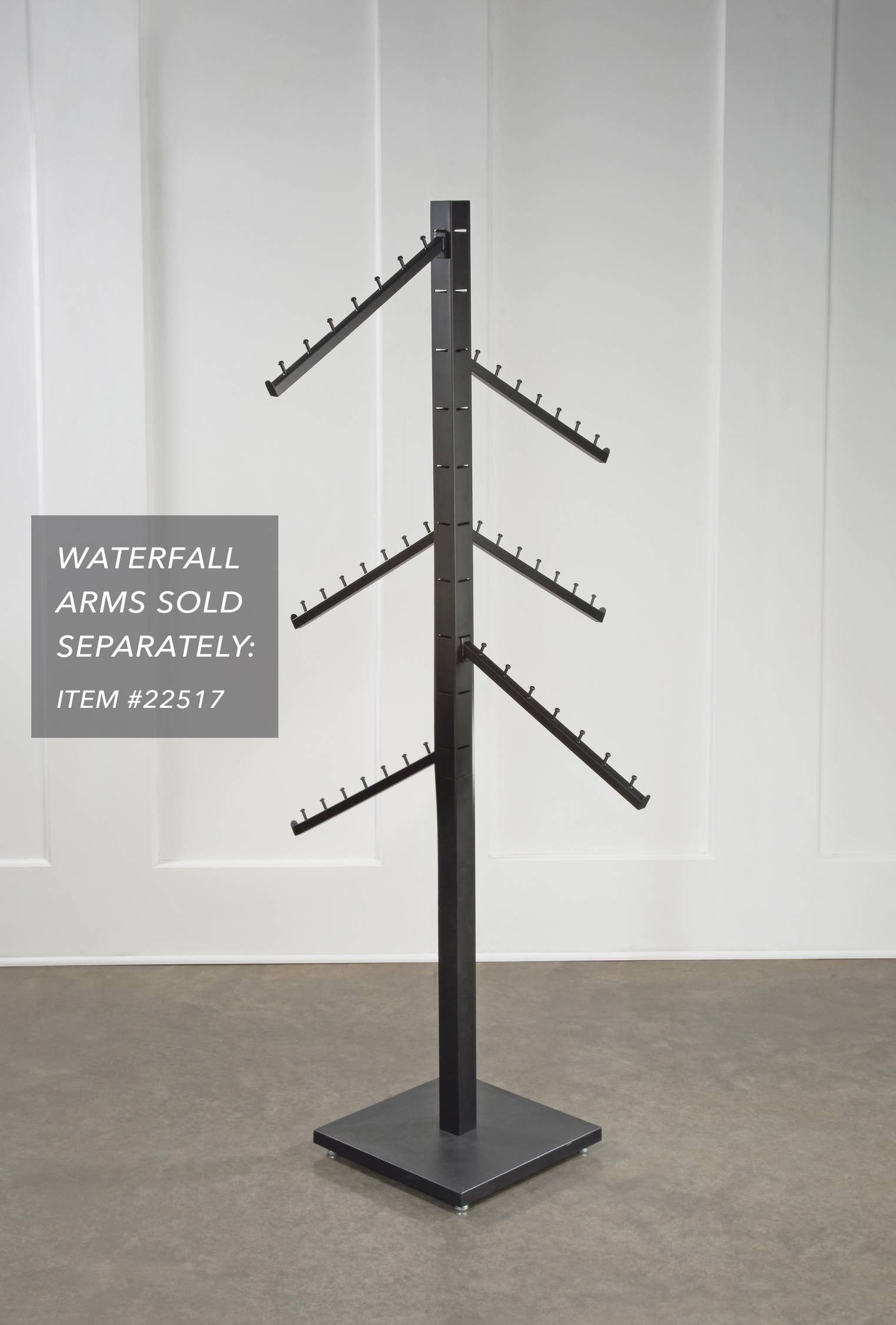 Tripar International - Vente Support/étui pour présentoir - Présentoir sur pied à 4 faces avec 12 bras réglables7