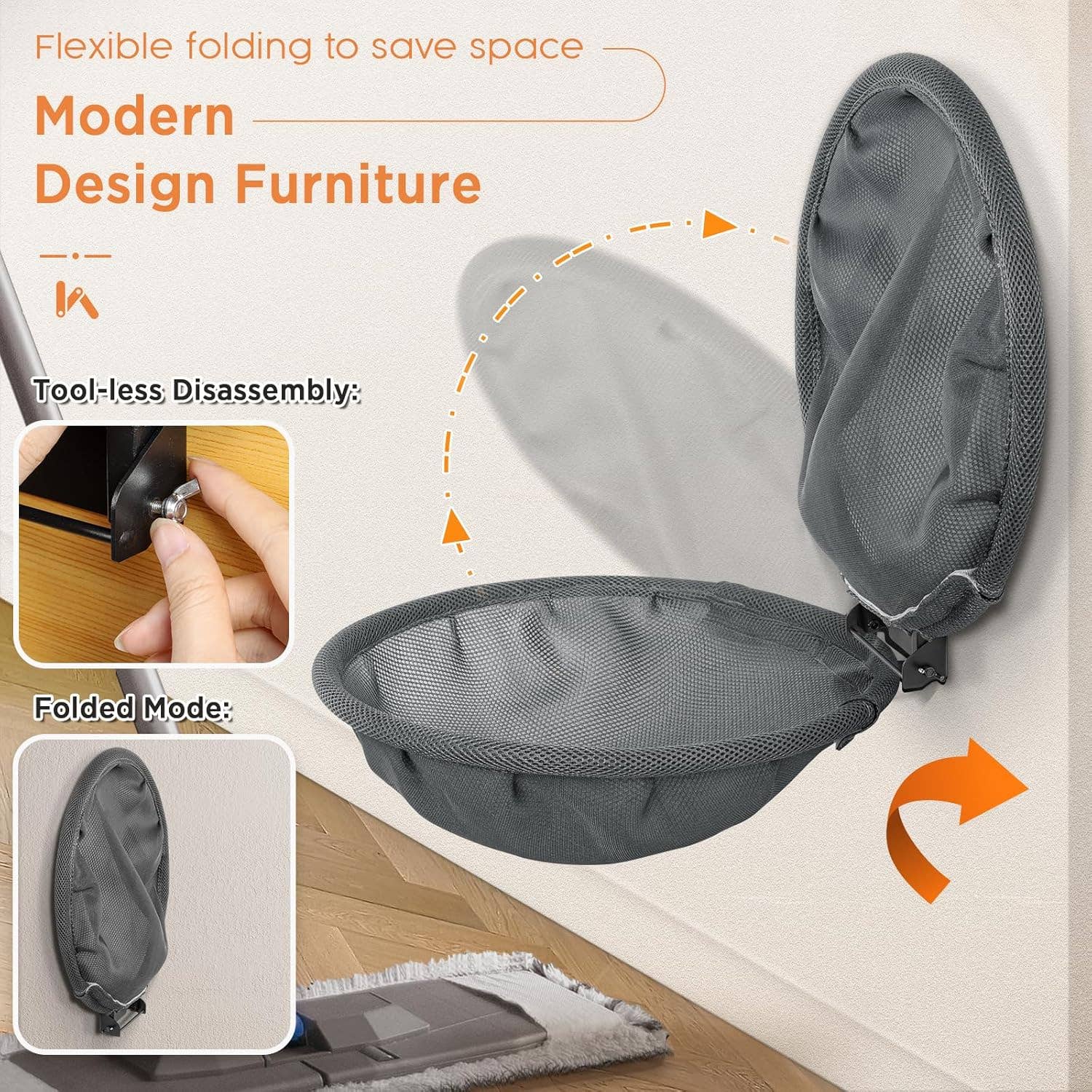 VIGOR - Wholesale Bed voor huisdieren- Kat/hond - Opvouwbare & Stabiele Kattenbedden - Ademend Kattenwandplanken4