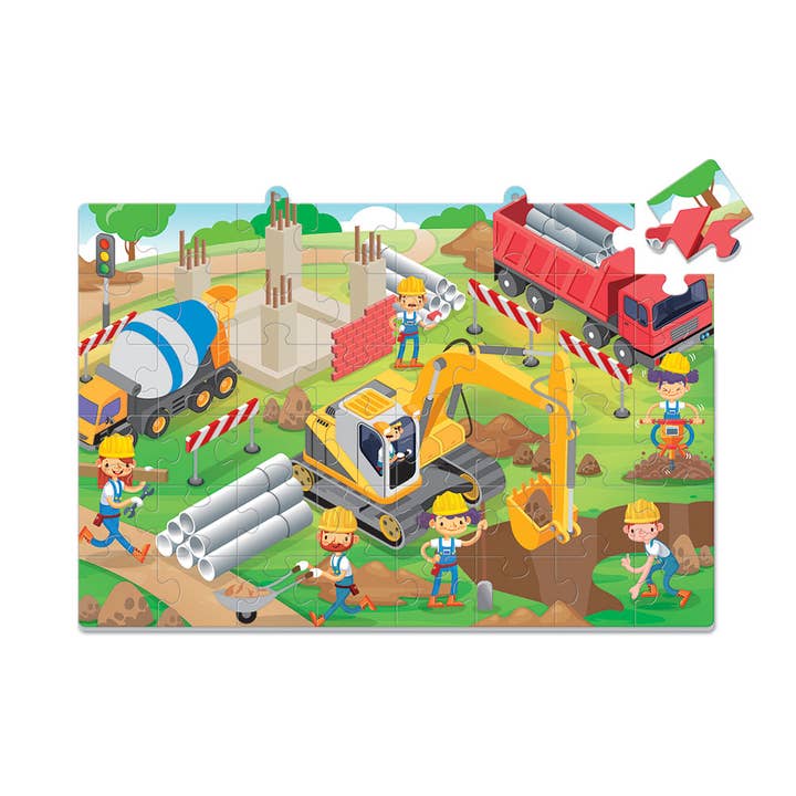 AJ Aguiar - Wholesale Puzzle - Kids - Play Puzzle Coloring Twists 2 Faces 48 Pcs Constructions3