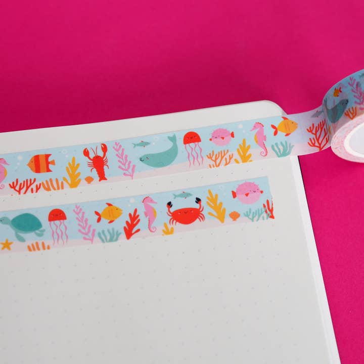 Sea Creature Sealife Washi Tape for wholesale by Nutmeg and Arlo