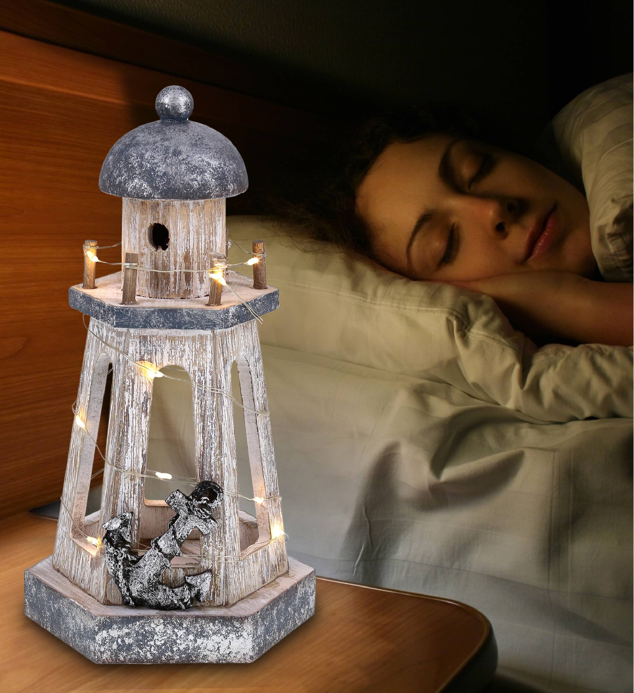 Cota Global - Wholesale Decorative Figurine - Nautical - Silver Sea Lantern With Led Light6
