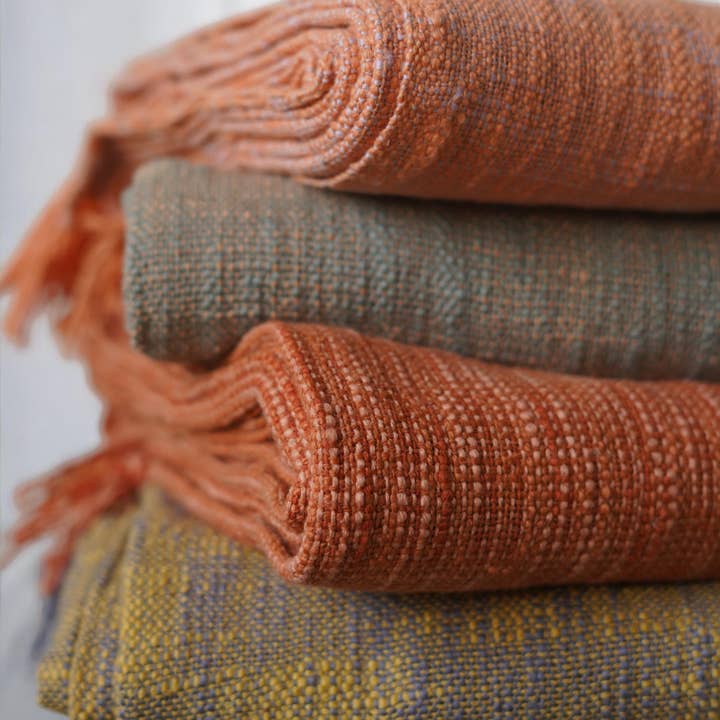 Annahmol - Wholesale Bedding Set - Natural Dye/Organic Cotton Bed Cover/Blanket/Throw (97x65in)
