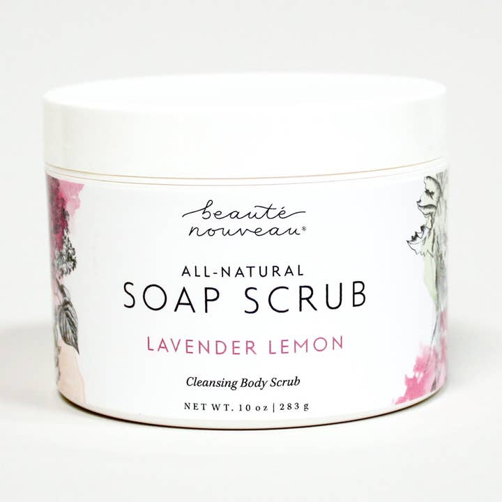 Lavender Lemon Soap Scrub | Cleansing Body Exfoliator for wholesale by Beaute Nouveau