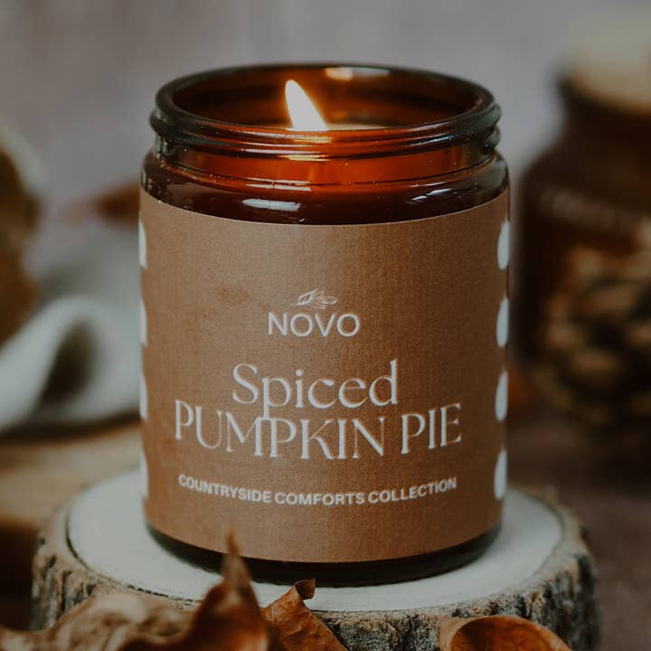 Spiced Pumpkin Pie Candle for wholesale by Novo Candles