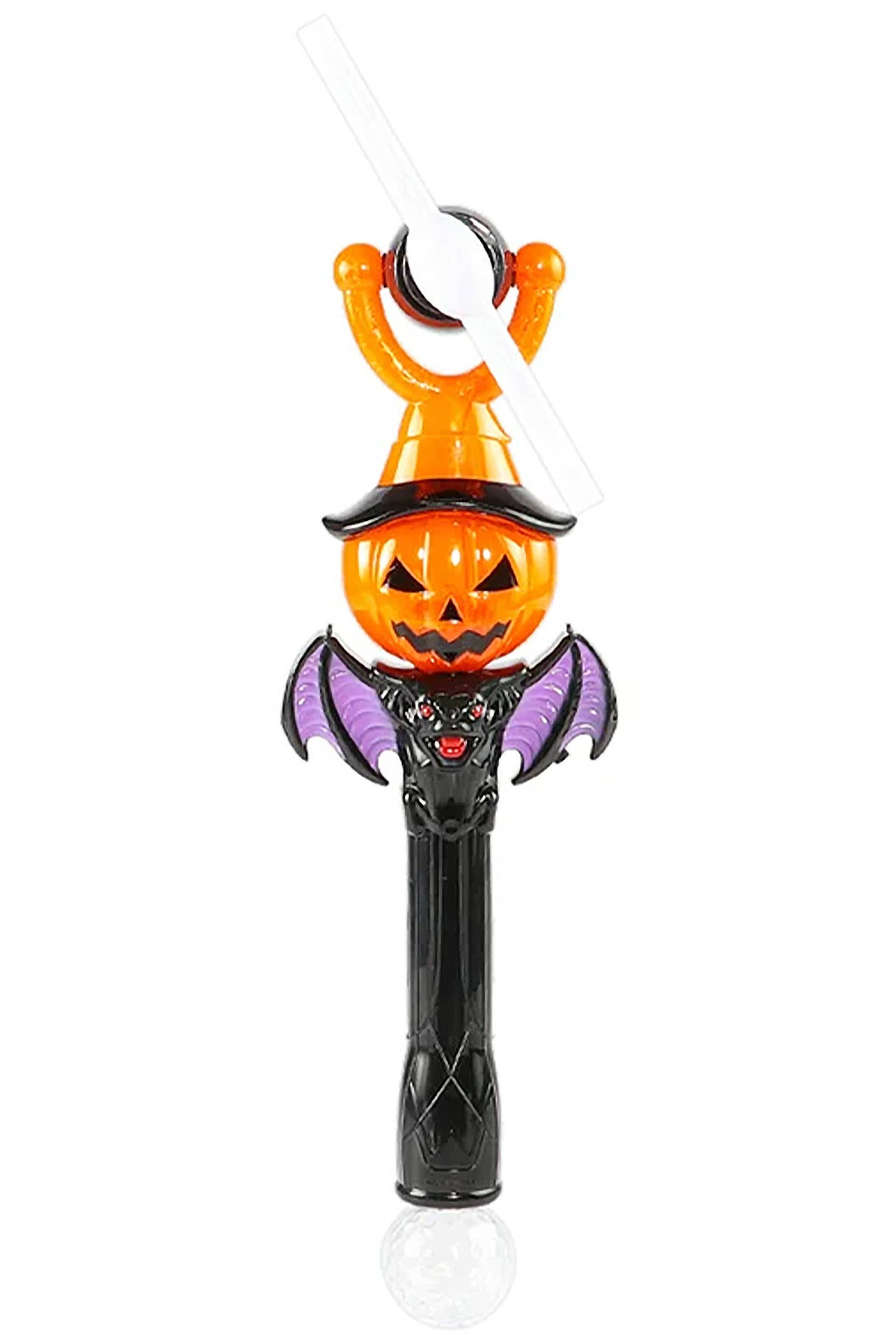 ASSORTI Halloween LED Draaiende Pompoen, Geest en Schedel Lichtstok voor groothandel op Faire4