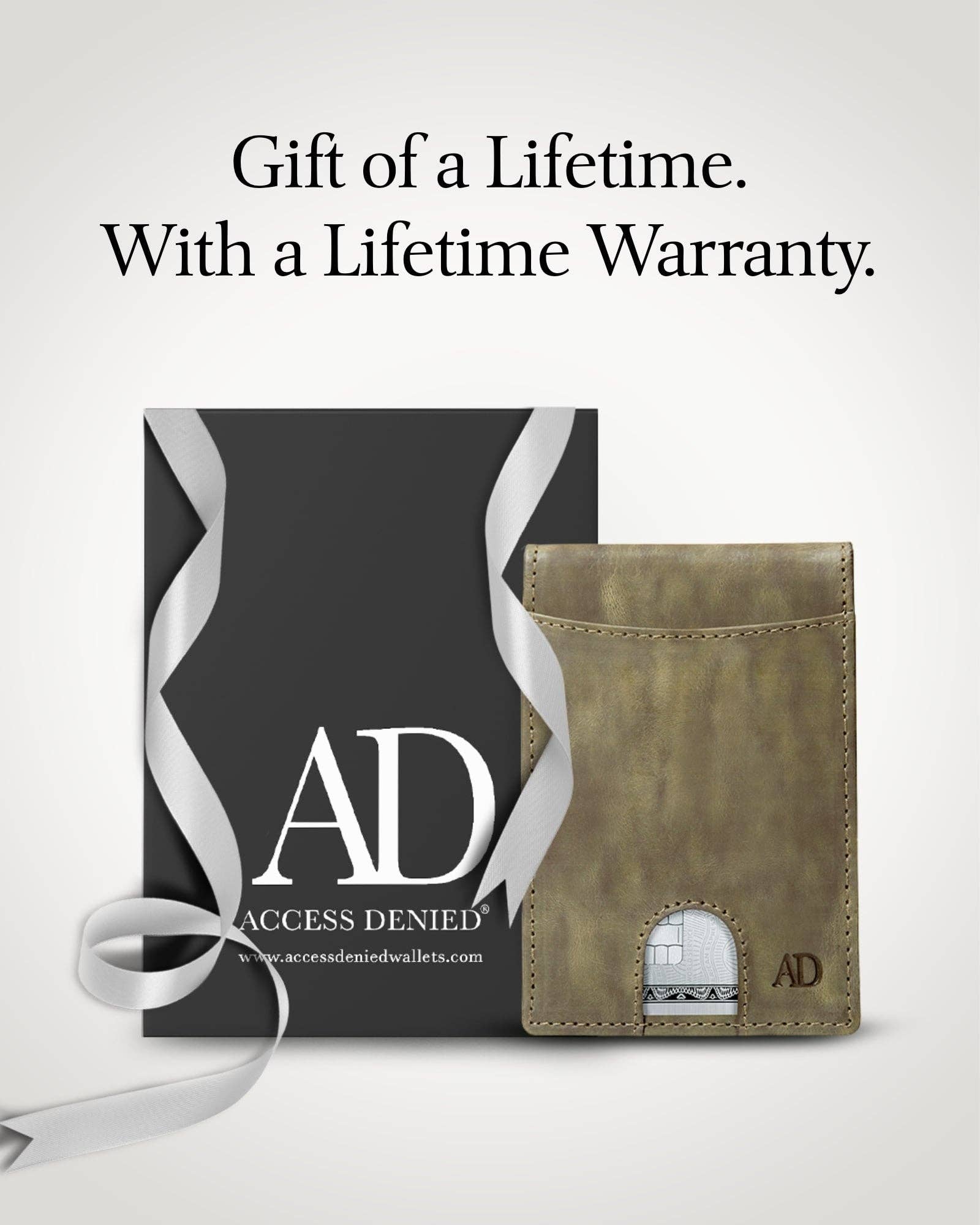 Access Denied Accessories - Wholesale Wallet - Men’s - Real Leather Wallets For Men Money Clip Bifold Wallet RFID47