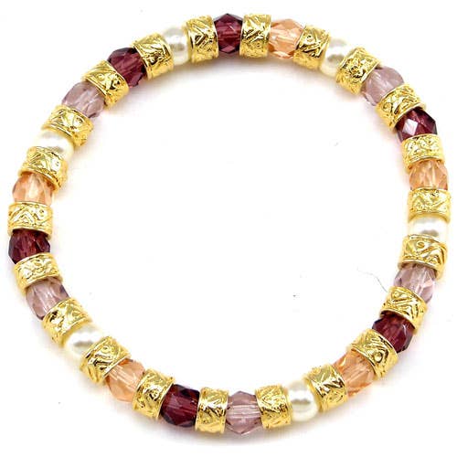 Alice Sturzinger LLC - Vendita all'ingrosso Bracciale con perline - Bracciale elastico in vetro di Murano Linda - 9 opzioni di colore7