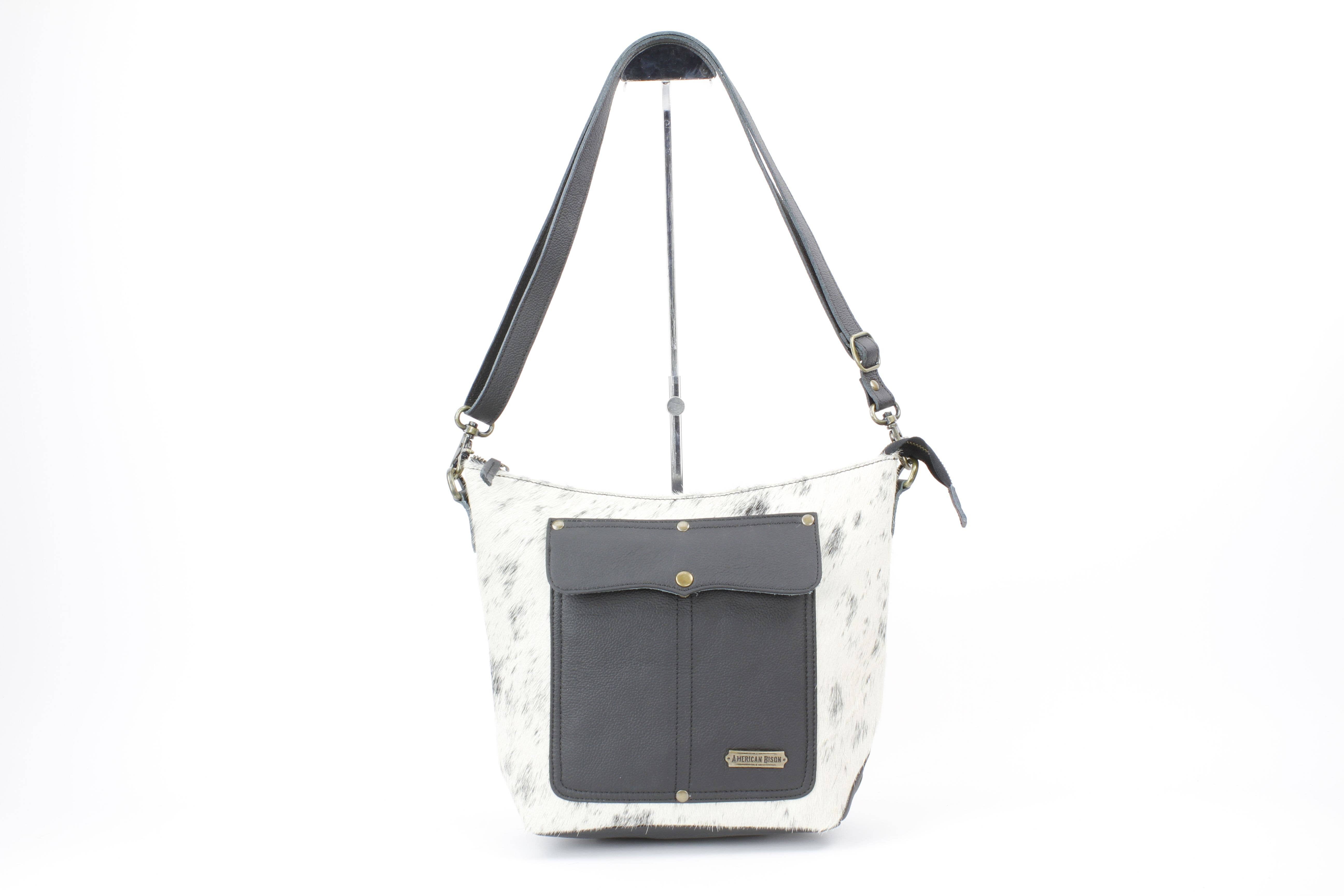 Leather Impressions Inc – wholesale Crossbody bag – Women's – Hair-On-Hide Crossbody Purse with Utility Pocket AB 18-3074