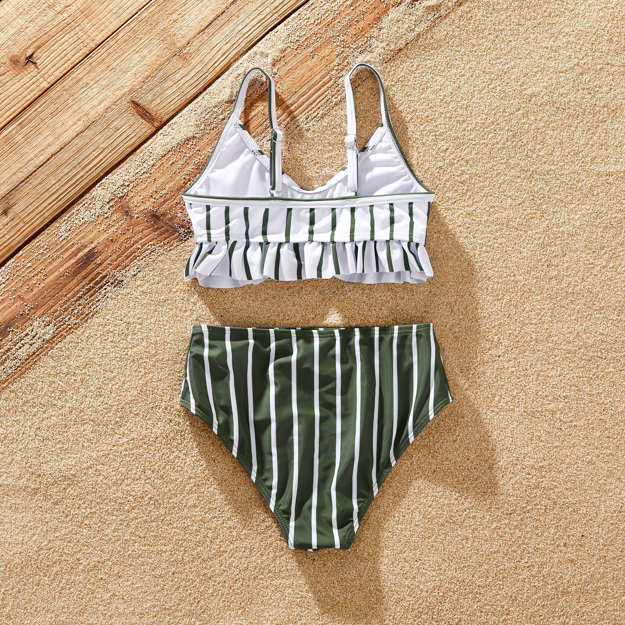 Verde del ejército Bikini Verde Oliva Familiar con Falda Cubierta o Bañador de venta al por mayor en Faire22