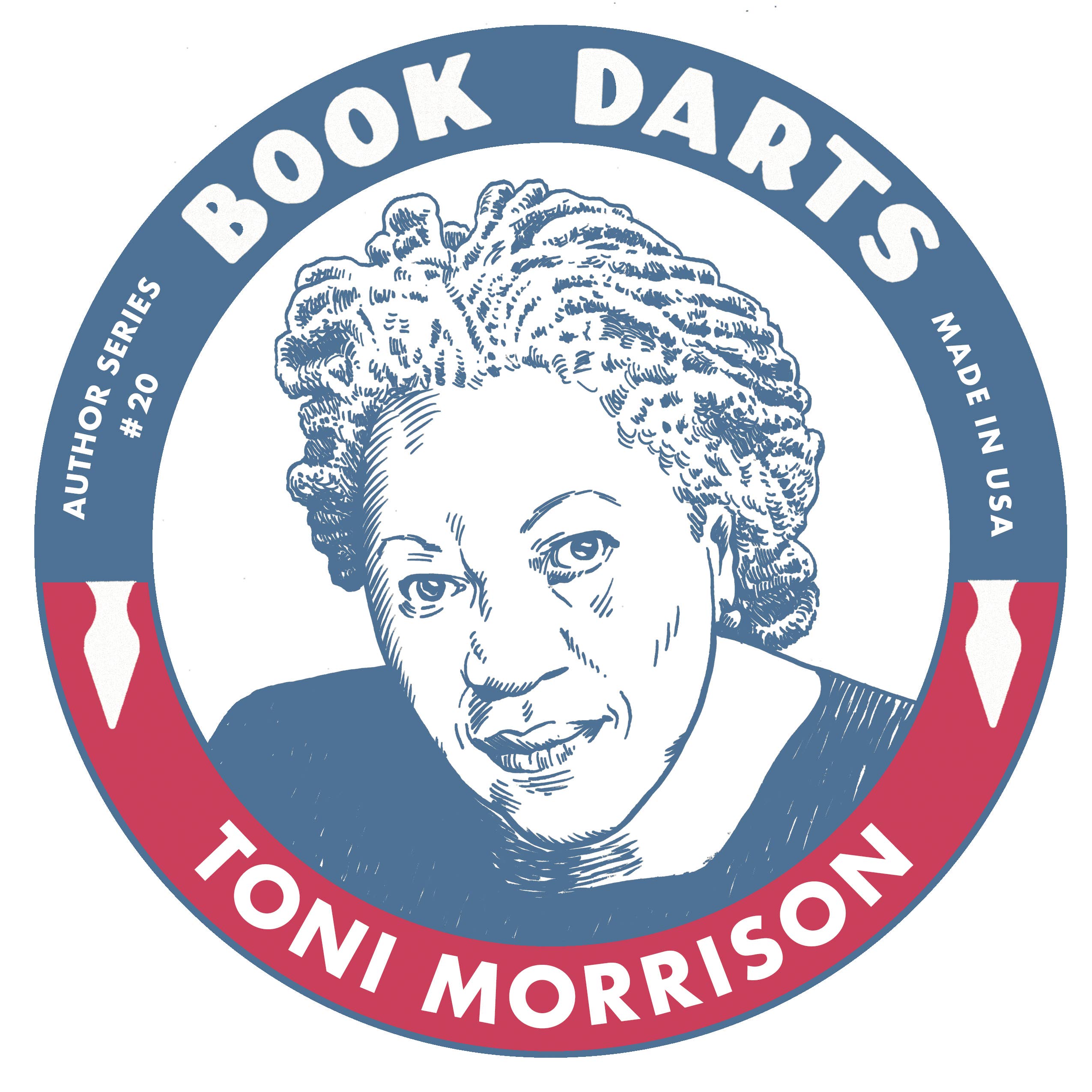 Book Darts - Wholesale Bookmark - Tin Book Dart - Author Series #20 - Toni Morrison0