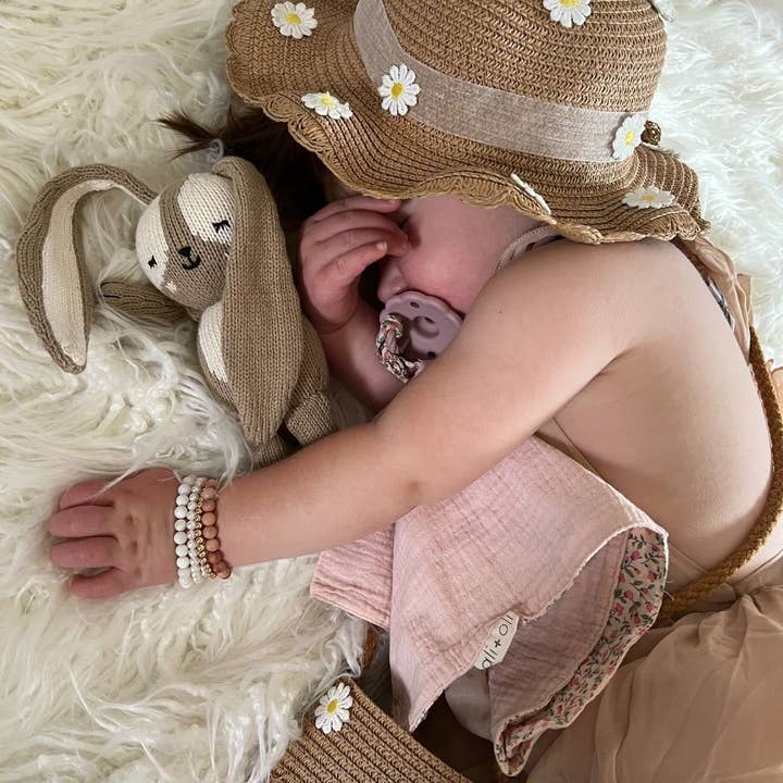 Ali+Oli - Wholesale Security/Cuddle Blanket - Baby - Pacifier Blanket Holder (Pink/Flowers)5