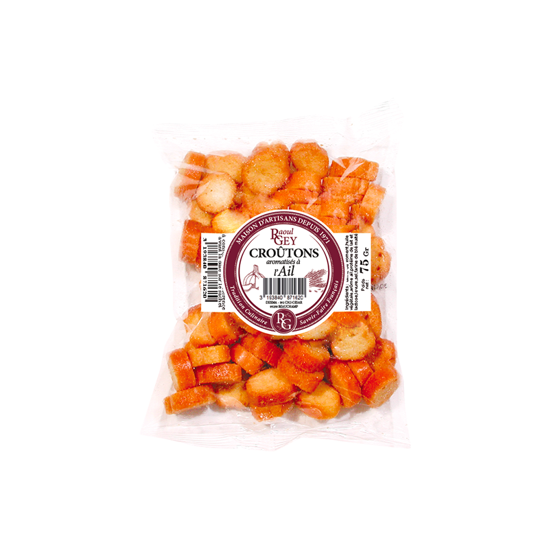Maison RGEY – Preparado de pão por atacado – Croutons de Alho 75 g - Raoul Gey - 871620