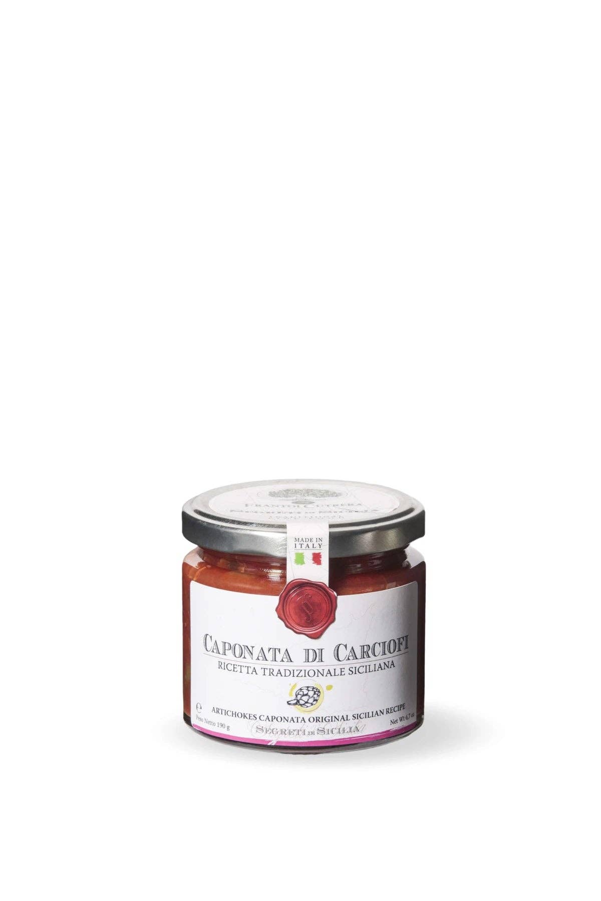 Frantoi Cutrera - Wholesale Jam/Jelly - Artichoke Caponata - Traditional Sicilian Recipe