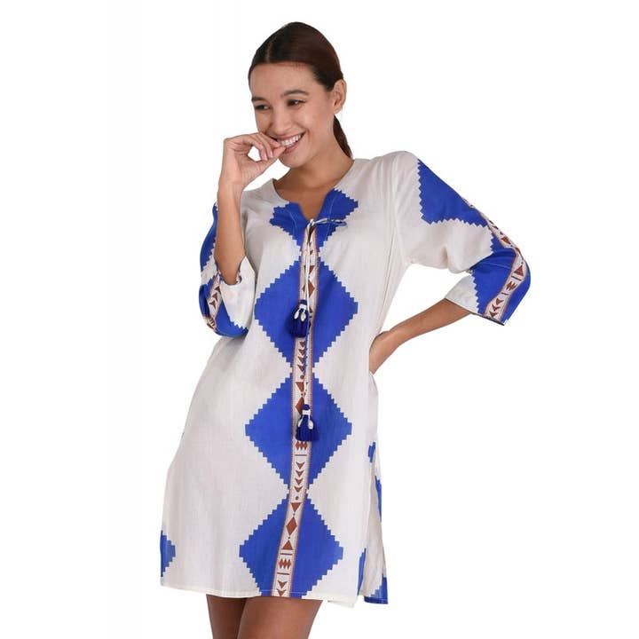 V-Neck Cotton Tunic 67036 for wholesale by Cinnamon Creations