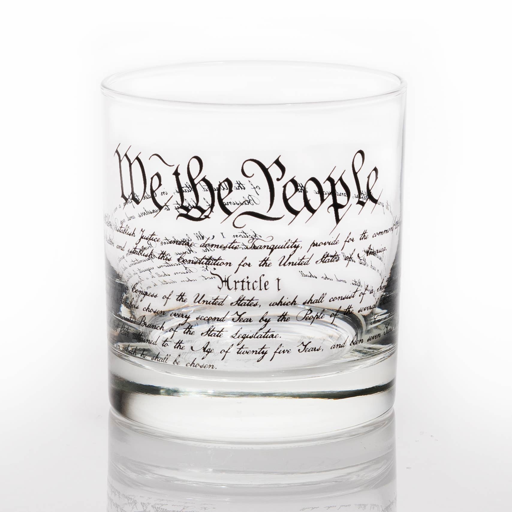 Lucky Shot - Wholesale Drinking Glass/Cup - We the People Whiskey Glass