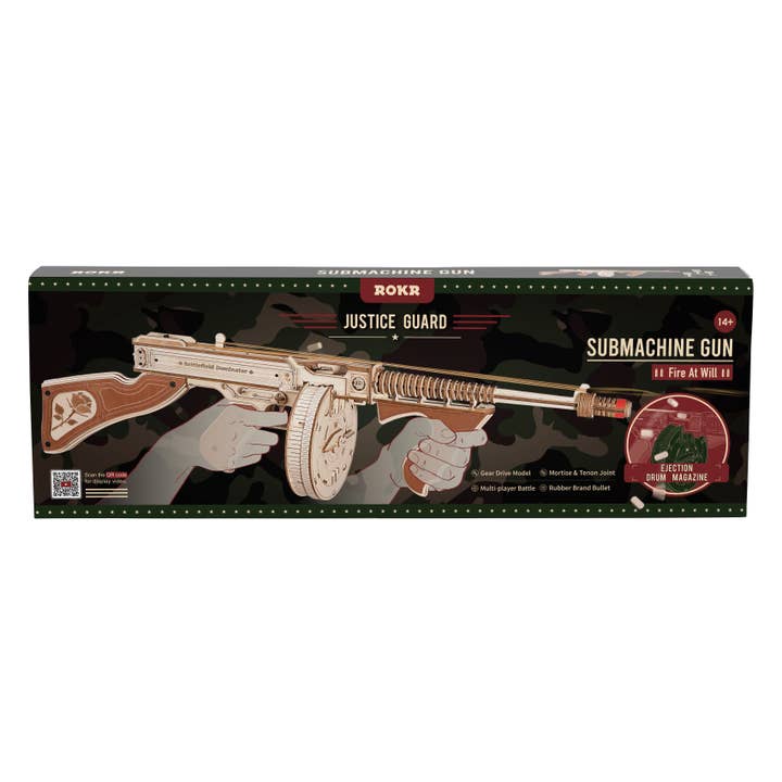 Magnote - Wholesale DIY Craft Kit - ROKR Justice Guard Thompson Submachine Gun 3D Puzzle Kit