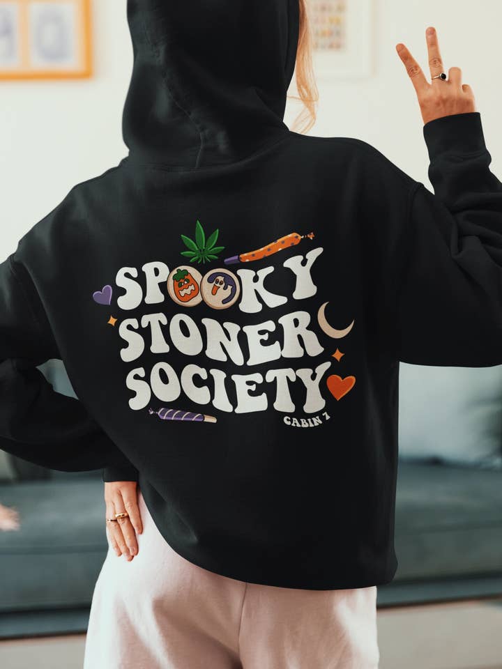Cabin 7 Originals - Wholesale Hoodie - Women's - Spooky Stoner Society Hoodie
