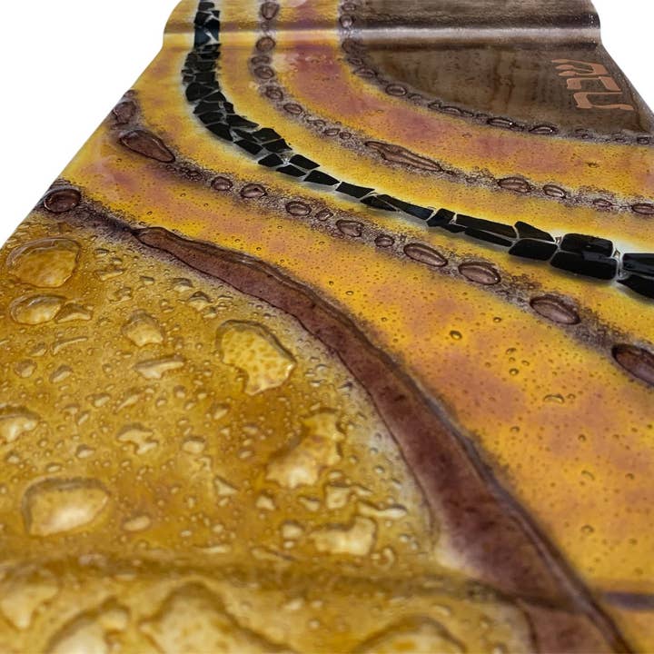 Calypso Chile - Wholesale Decorative Tray - Challah Tray - Handmade Fused Glass - Judaica4