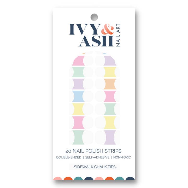 Sidewalk Chalk Tips | Involucro per unghie con punta francese per la vendita all'ingrosso da parte di Ivy & Ash